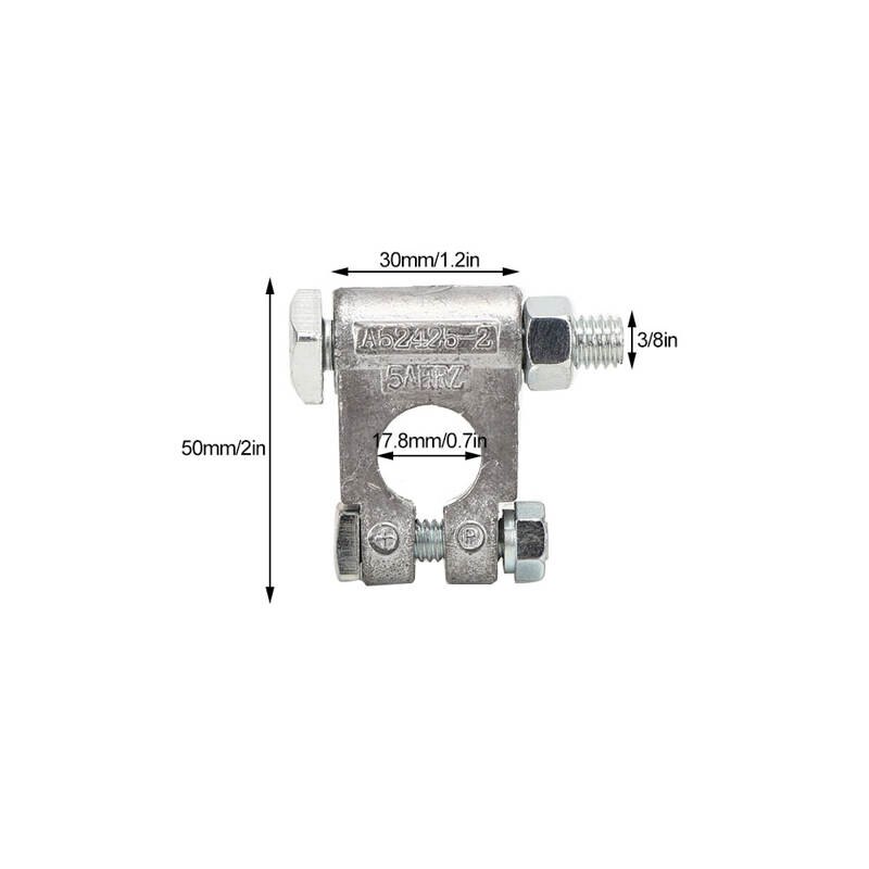 car battery cover Car Battery Tray Adjustable Hold Down Clamp Bracket Positive Negative Battery Terminal Post Kit