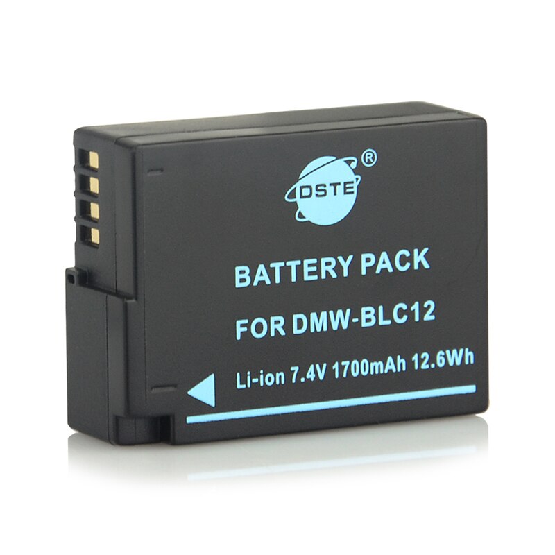2 kpl 1700 mah 7.4v dste dmw-blc 12 blc 12e blc 12pp bp -dc12 bp-51 akku panasonic lumix  fz1000 fz200 fz300 g5 g6 g7 gh2 gx8: lle