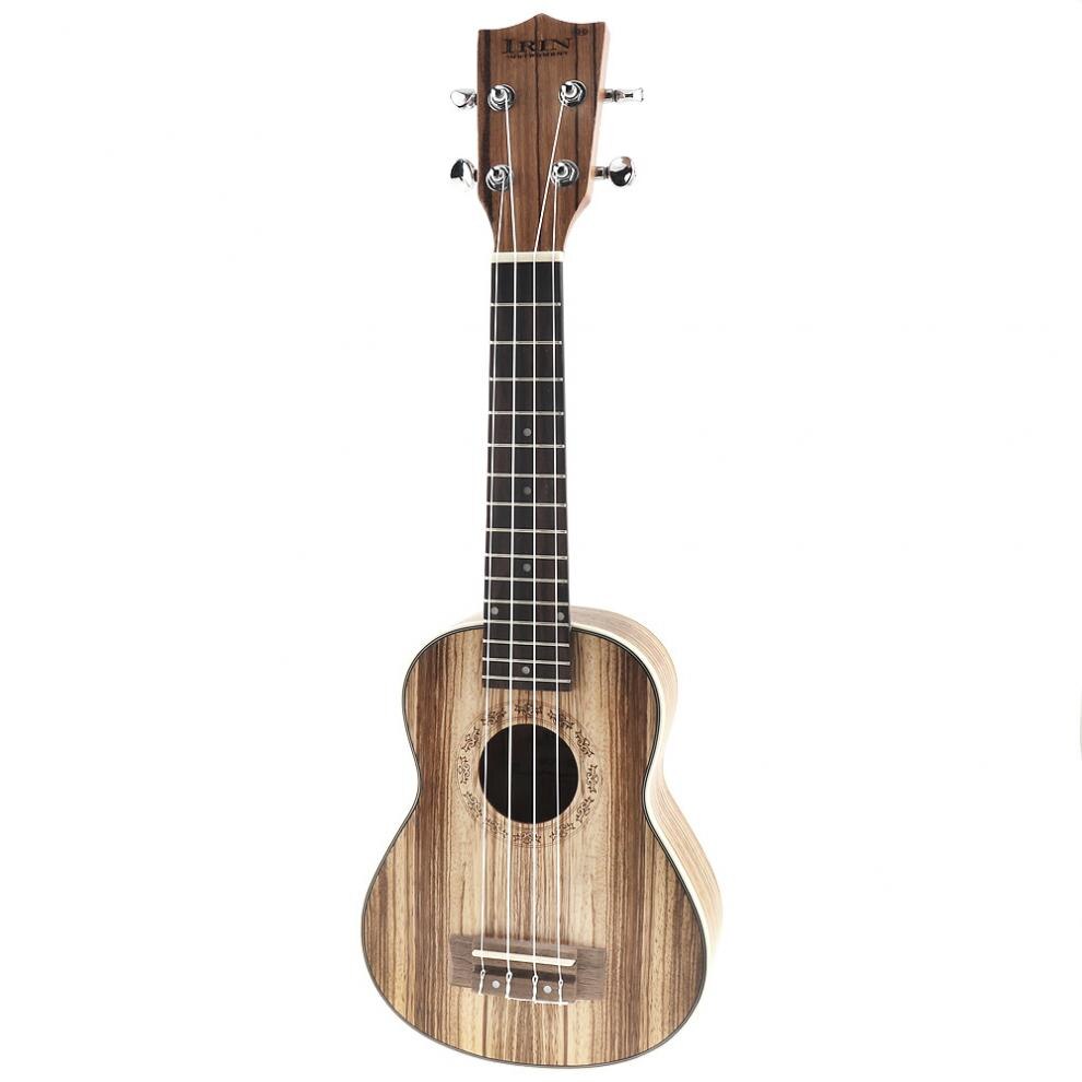 21 Inch Sopraan Ukulele Zebra Hout 15 Fret Vier Snaren Gitaar Ukelele Muzikale Snaarinstrument