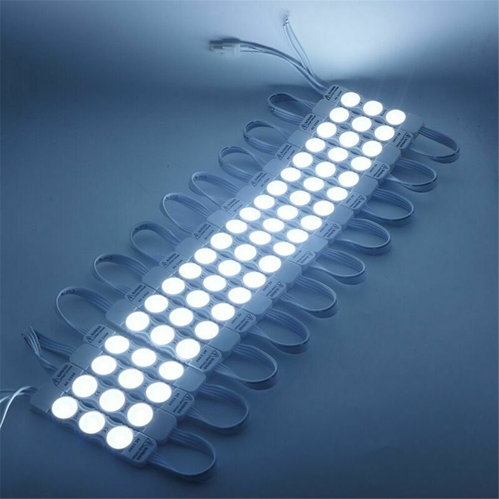 10pcs LED Module 2835 3 LED DC12V Waterdicht Advertentie LED Modules Wit RGB Kleur Super Heldere Verlichting 110 /220V