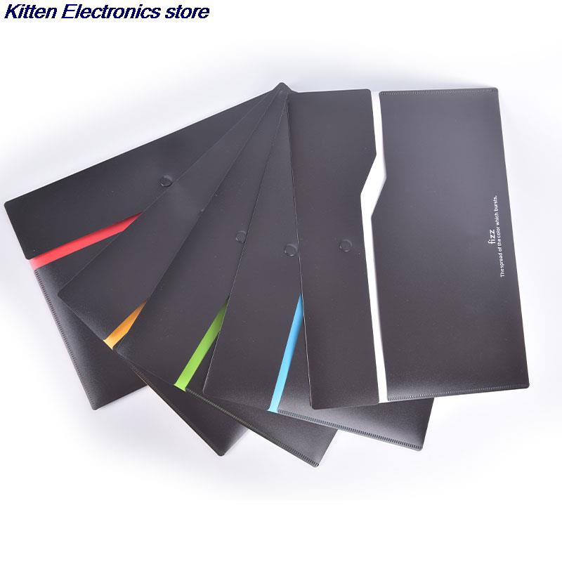 1PC Filing Product A4 File Folder Office Desk Organizer 2-layer File Bag Office Supplies