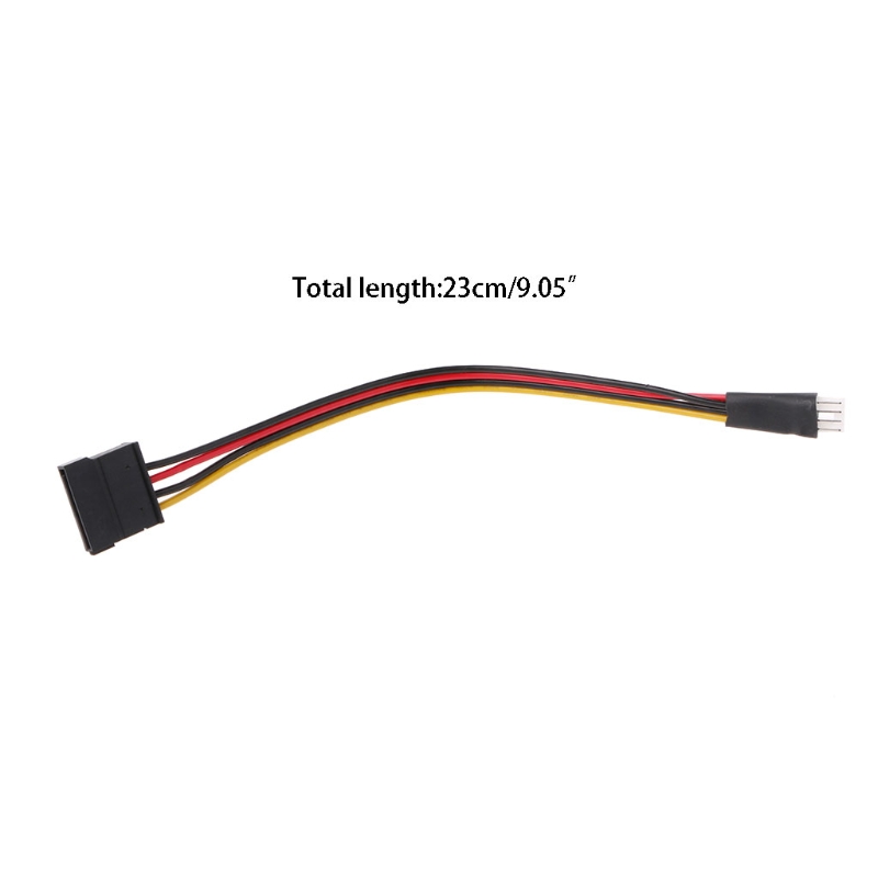 Adaptador de Cable de alimentación FDD macho a hembra SATA de 15 Pines, accesorios de ordenador, 4 pines