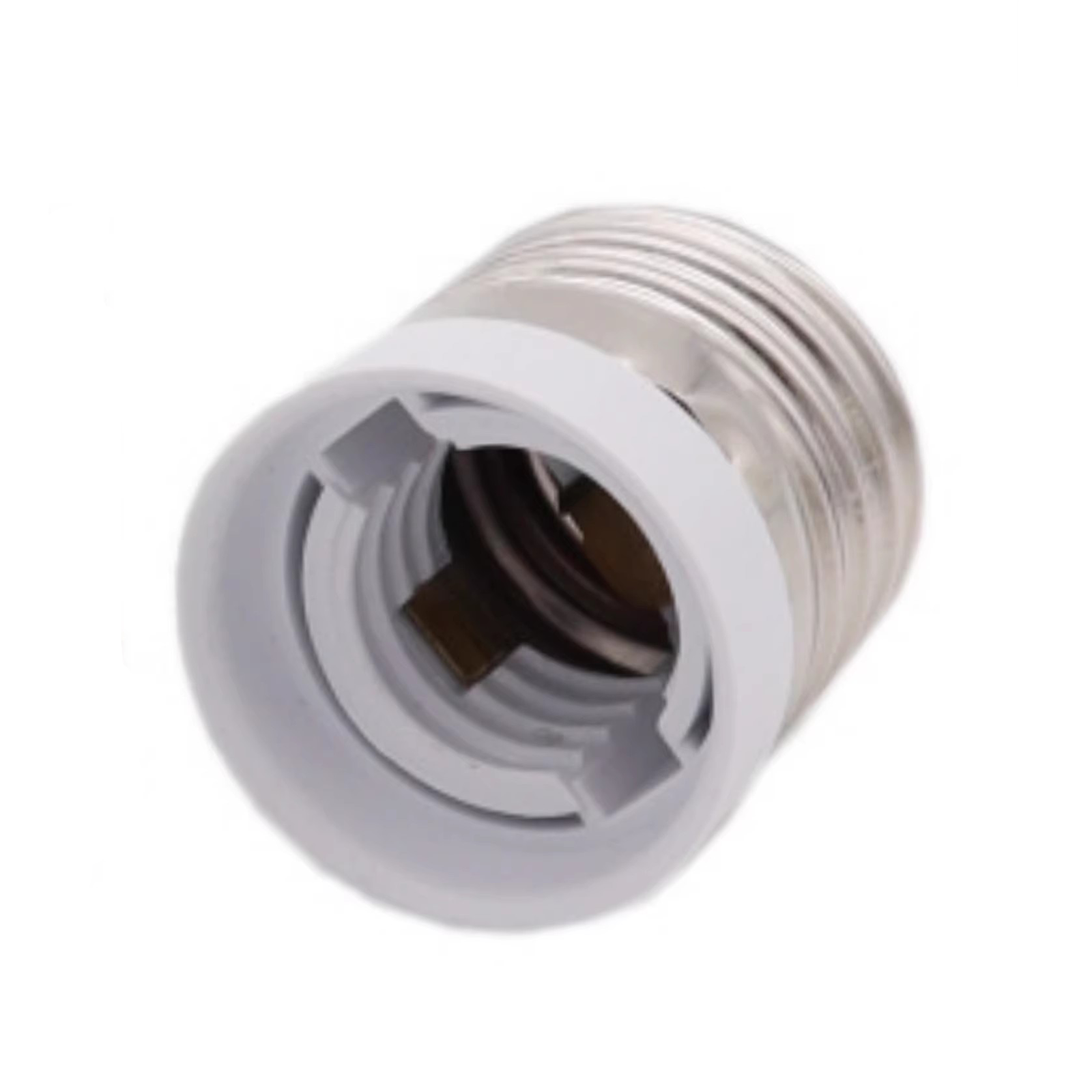 2pcs E27 to E17 Lamp Socket Adapter - LED Halogen CFL Bulb Holder Converter