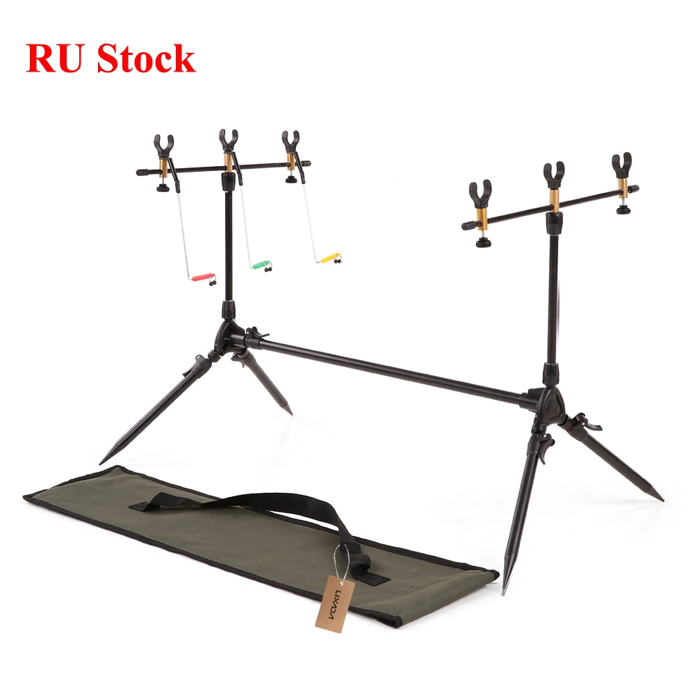 Lixada visgerei verstelbare intrekbare karpervishengel pod standaard houder vishengel pod standaard visgerei accessoire