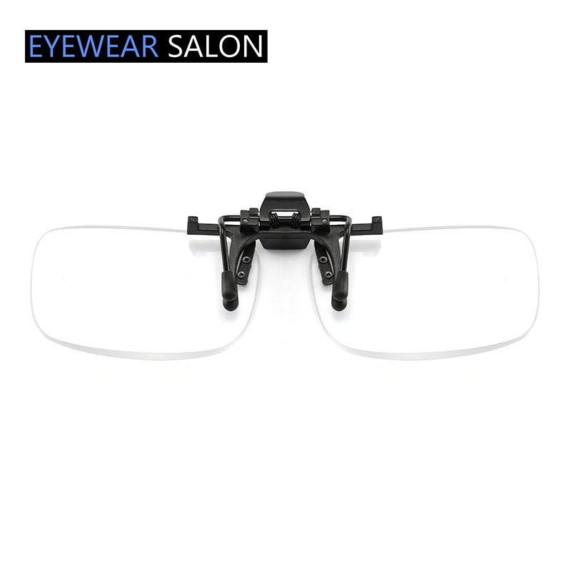 Flip Up Down Leesbril Clip Op Randloze Draagbare Licht Verziend Bril Lezers Mannen Vrouwen Hd + 1.0 + 1.5 + 2.0 + 2.5 + 3.0 + 3.5