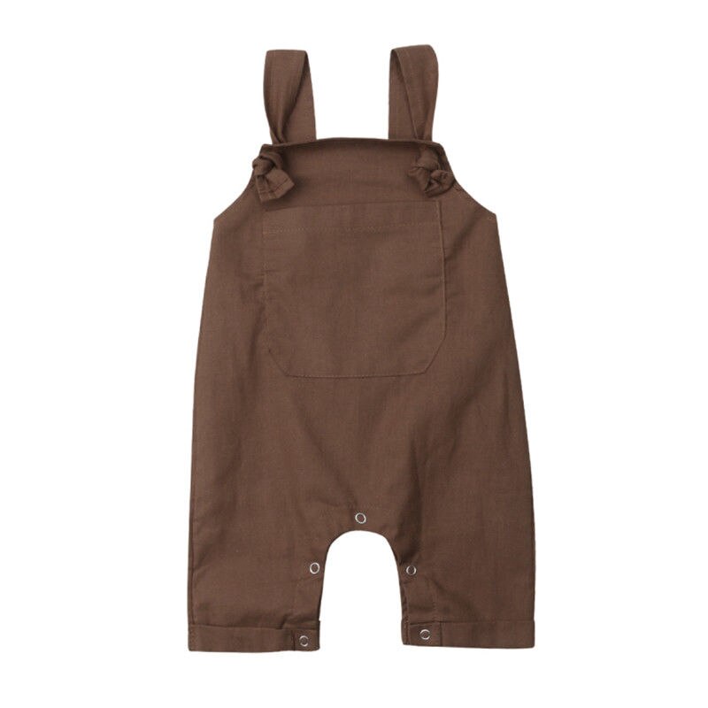 Salopette à bretelles et pantalon pour -né, tenue pour garçon et fille