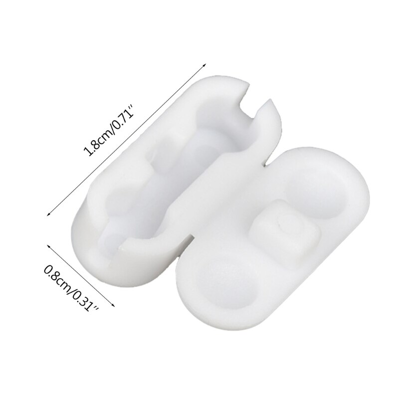 20 Pcs Witte Plastic Gordijn Ketting Connector Rol... Grandado