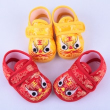 Baby Schoenen Chinese Traditionele Tijger Hoofd Schoenen Antislip Peuter Schoenen