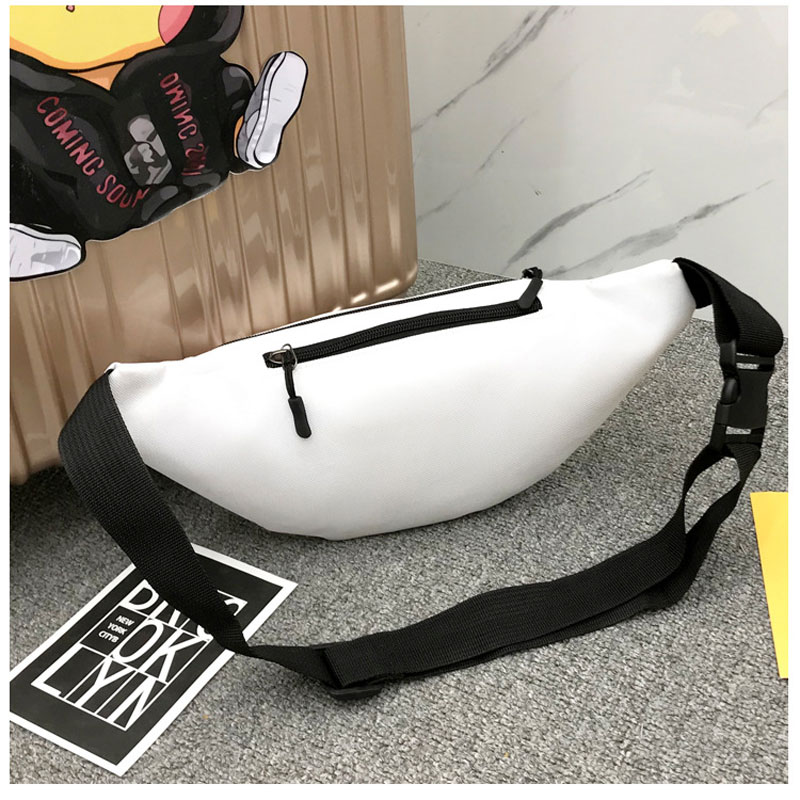 Fanny Pack para las mujeres carta cintura bolsa Hip-hop hombres pecho bolsa de Honda bolsillo mujer 3-cremallera cintura Packs para caminar correr