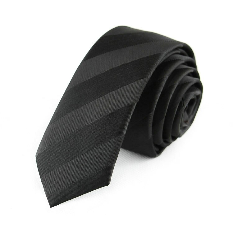 5cm herrebånd skinny stribe prikker sort smalle hals bånd silm til mænd forretning bryllupsfest gravatas: 5sb 05