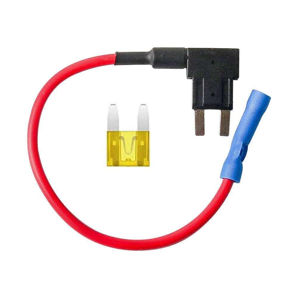 5 pakke 12v små bilsikringsholdere adapter med 20a standard atm blader ta elektriske apparater