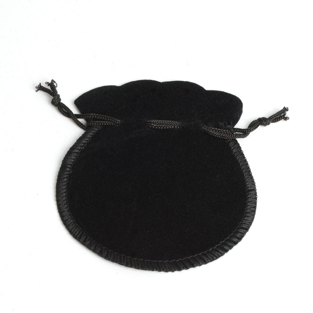 100Pcs Cheap Lovely Thin Velvet Pouch Drawstring Jewelry Bag 70*80mm,Party Year Christmas Wedding Bag