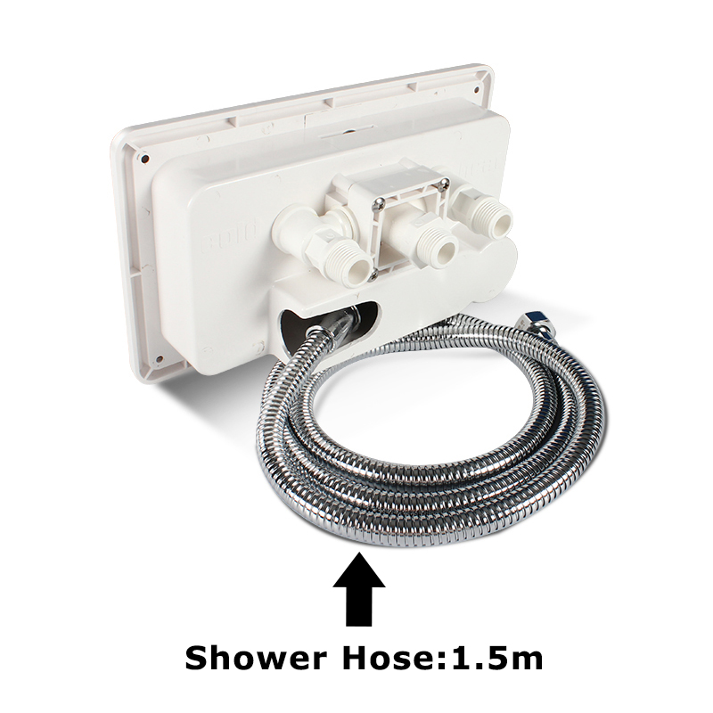 Rv Camper Van Externe Douche Box Kit Met Slot Warm En Koud Water Aparte Switch Douche Caravan Accessoires Modificatie