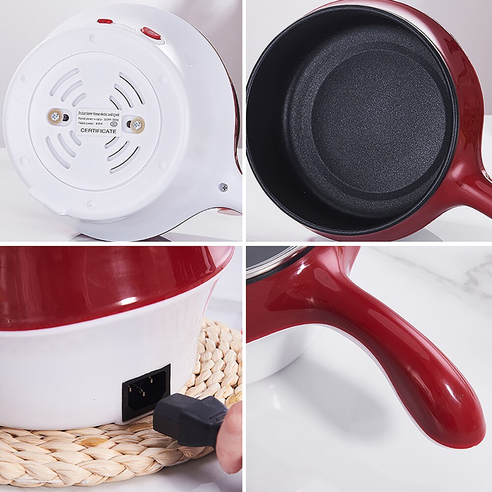 HA-Life Mini Multifunction Electric Cooking Machine Single/Double Layer Available Pot Multi Electric Rice Cooker Non-Stick Pan