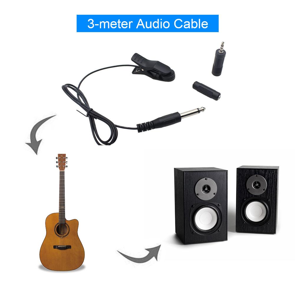 Gitaar Elektrische Bas Audiokabel Luidspreker Apparaat Muzikale Elektrische Gitaar Bas Instrument Kabel Audio Cord Met 3 Stereo Adapters