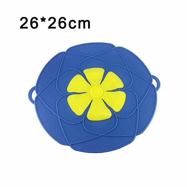 Spill Stopper Lid Cover Silicone Boil Over Safeguard Anti Spiill Cover Cooking Kitchen Tool Boil Over Spill Stopper Pot Pan Lid: A-Blue
