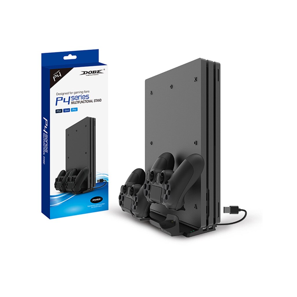 Vertical Stand Dual Controller Charger Charging Dock Station for PS4/PS4 Slim/PS4 Pro