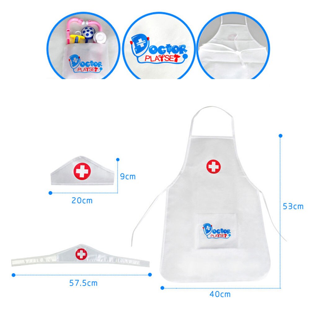 Juegos de rol, juego de juguetes de Hospital, ropa de enfermera médica, juego de simulación, Kit de Doctor para actuación, juguete para de Halloween para niños