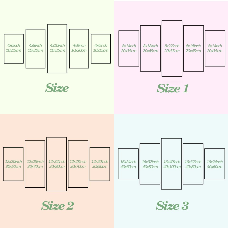 Canvas schilderij wanddecoratie frame voor woonkamer scandinavische decoratie 5 panelen dier kat cuadros tijger modulaire foto poster
