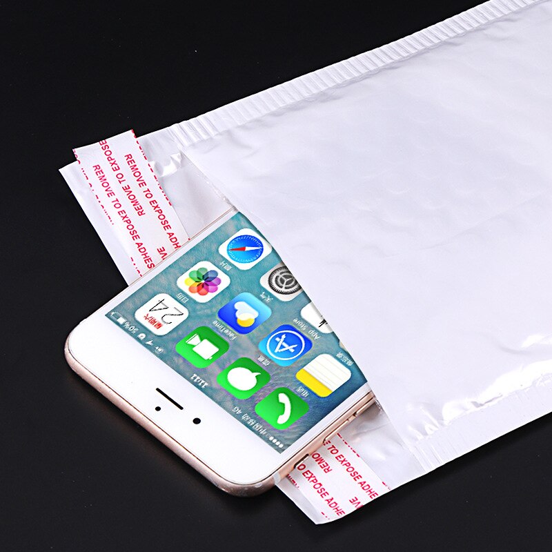 10 pieces / pack 20 * 25mm waterproof white pearl film bubble envelope pouch foam mail filled envelope wrap Kraft