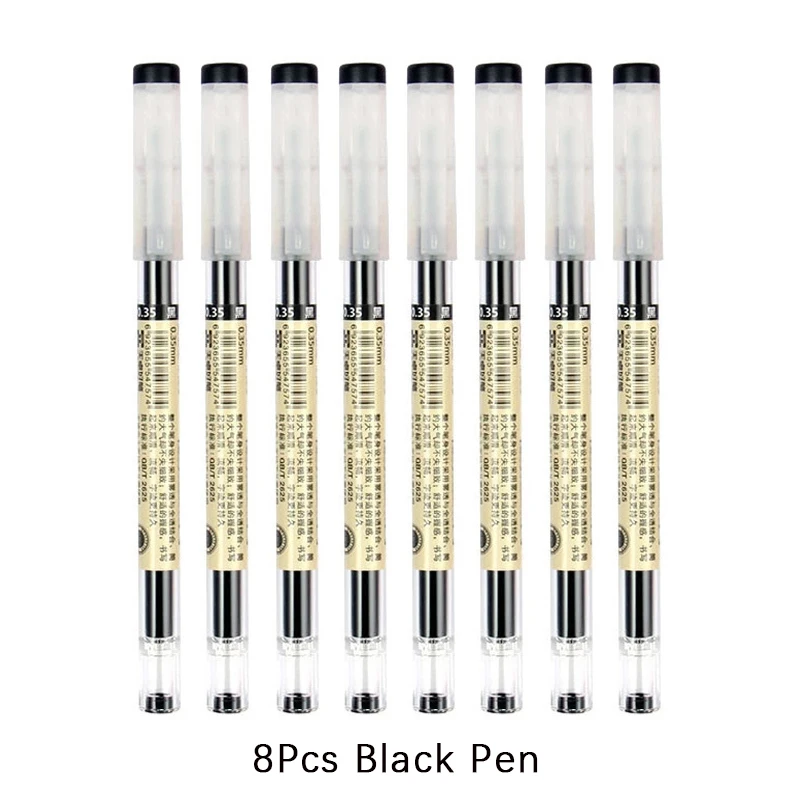 Juego de bolígrafos de Gel de 0,35mm, set de bolígrafos de tinta reemplazable, varillas de recarga de tinta azul, roja y negra, para oficina y escuela, 54 unidades: Gris claro
