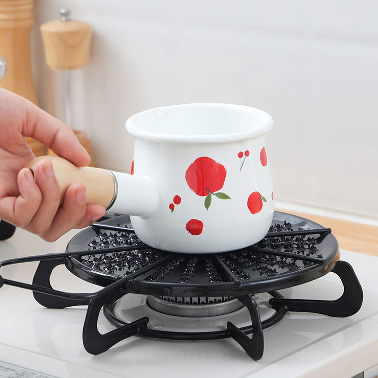 Evenly Conduction Heat Diffuser Plate Heat Diffuser Plate Enamel Heat Conduction Plate Home Cookware Parts