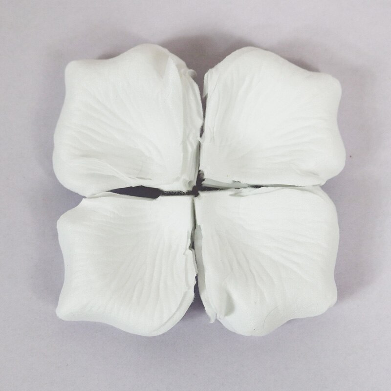 Pétalos de rosa no tejidos, decoración de color para de cumpleaños, boda, compromiso, alfombra roja, accesorios, 36g: Blanco
