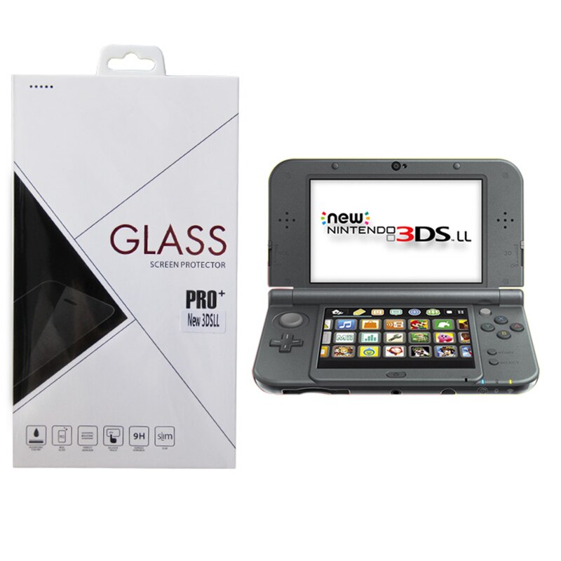 5 stks/partij Anti-kras Film Skin Gehard Glas Screen Protector voor 3DS XL/LL
