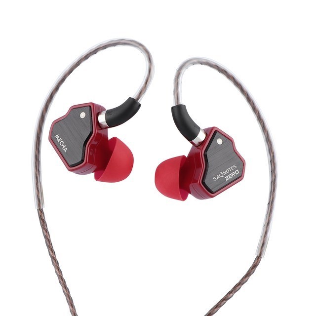 7 Hz Salnotes Zero HiFi 10 mm dynamiczny sterownik douszne słuchawki douszne IEM metalowa membrana kompozytowa magnes N52: Brązowy