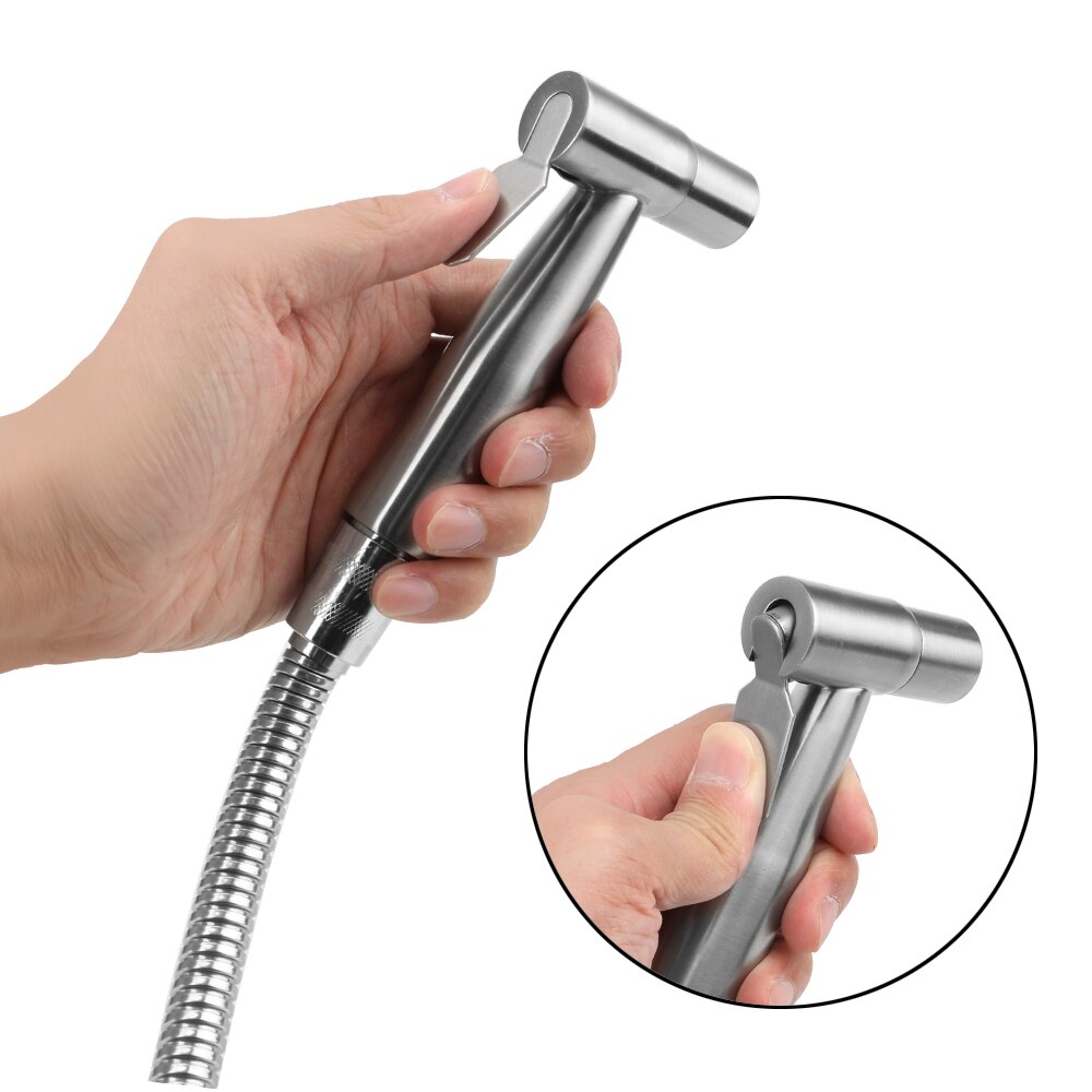 Rvs Bidet Kranen Handspuit Douchekop Handheld Bidet Sproeier Set Met Douche Slang Badkamer Accessoires