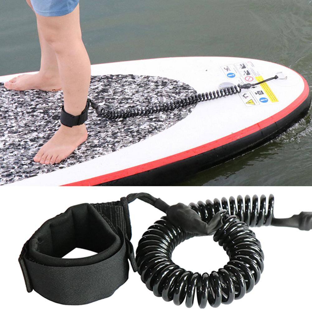 Surfplank Opgerolde Riem Sup Verstelbare Enkelband Surfplank Opgerolde Riem Stand Up Paddle Board Tpu Lente Been Voet Touw Surfen