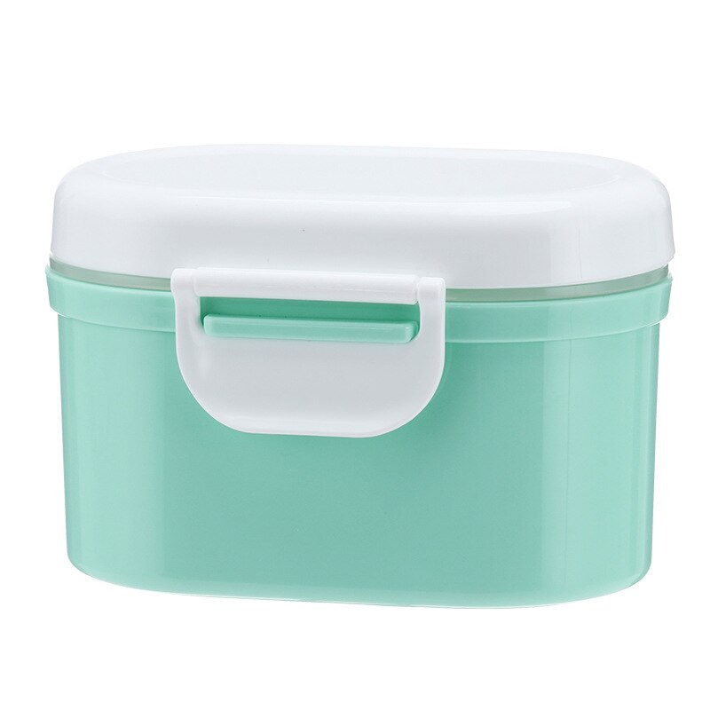 Style Baby Milk Container Nursing Large-Volume Milk Powder Storage Tank Infant Portable Milk Box: Green