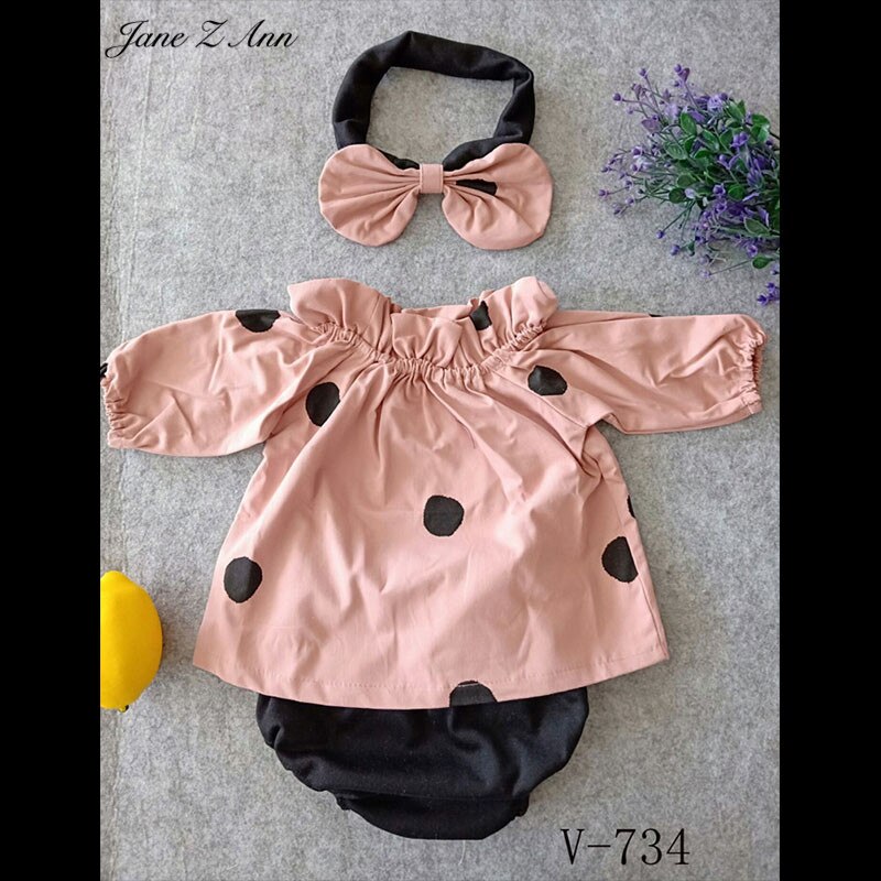 Jane z ann kinderfotografie kleding baby 6 maanden 1 jaar studio fotoshoot outfits hoed + kleding