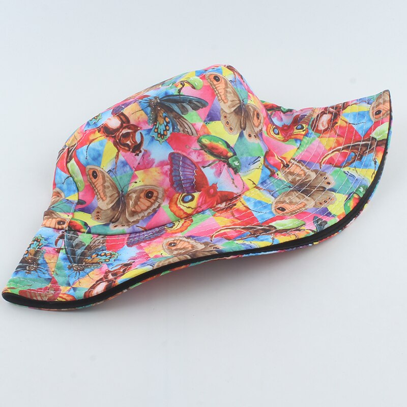 Sombrero de pescador con forma de mariposa para hombre y mujer, gorra de pescador Reversible, protección solar, playa, pesca, Bob