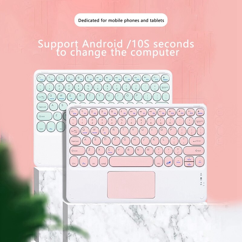 Keyboard and Mouse Set, Smart Wireless Bluetooth Mouse and Keyboard for Ios and Android Phones and Tablets
