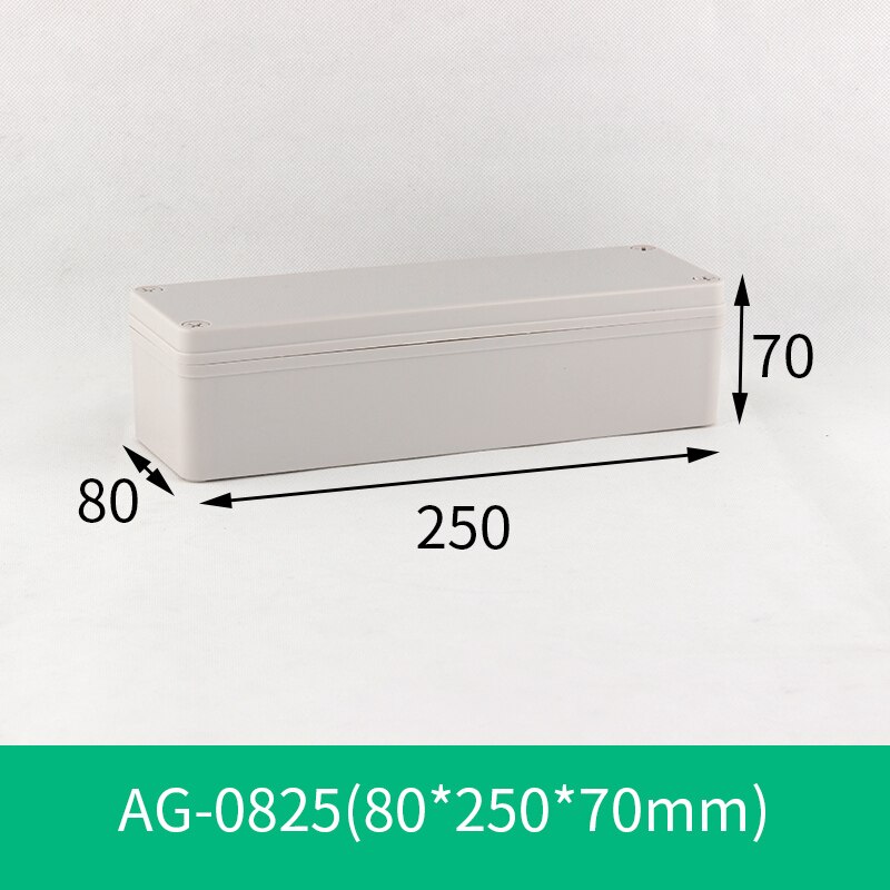 IP67 Plastic Project Box Behuizing Waterdicht Diy Aansluitkastje Abs Behuizing Case Verdeelkast: 250x80x70