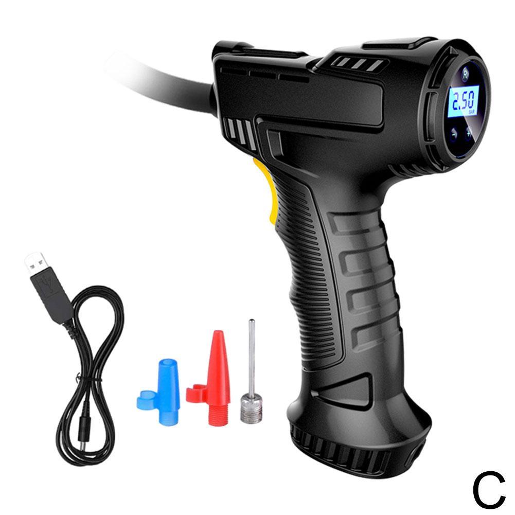120W Rechargeable Air Compressor Wireless Inflatable Pump Portable Air Pump Car Tire Inflator Digital For Car Bicycle Balls