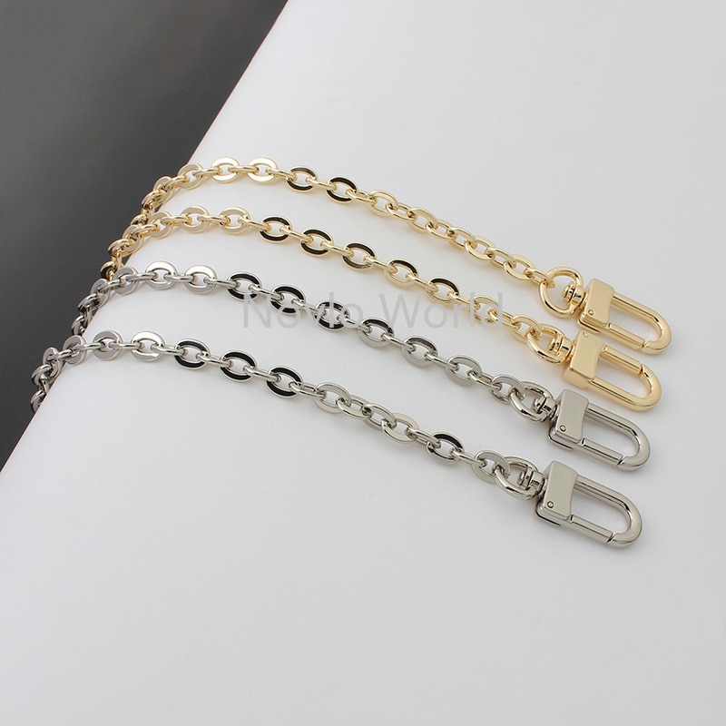 1-5-20pcs 2 kolory 60 100 120 130cm długość miedzi materiał łańcuchy z haczyki na zatrzaski do torebki torba na łańcuszku akcesoria