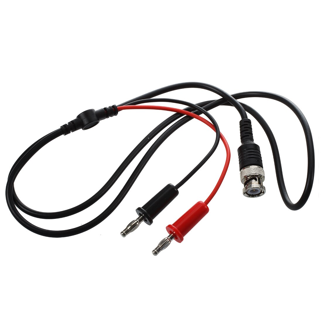 LIXF-BNC Mannelijke Dual 4 Mm Banana Plug-Oscilloscoop Test Lood Kabel 3.5 Voeten