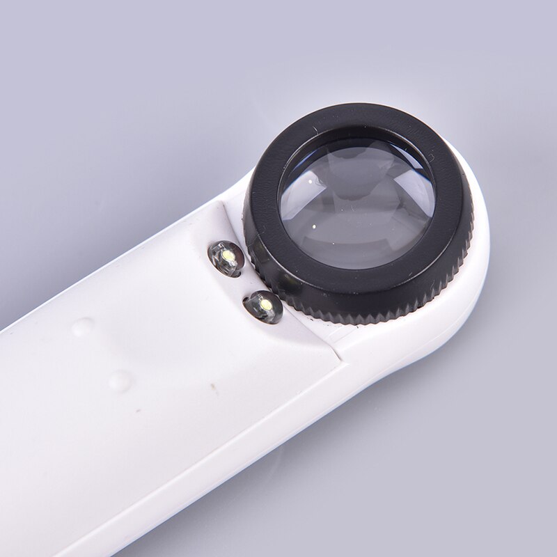 40X powiększające szkło powiększające jubiler oko lupa jubilerska pętla z 2 diodami doprowadziło