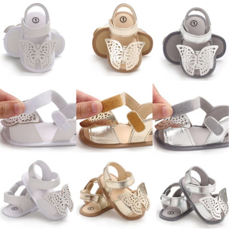 Chaussures antidérapantes à semelle souple pour -né fille de 0 à 18 mois, sandales décontractées pour bébés et tout-petits, été , offre spéciale