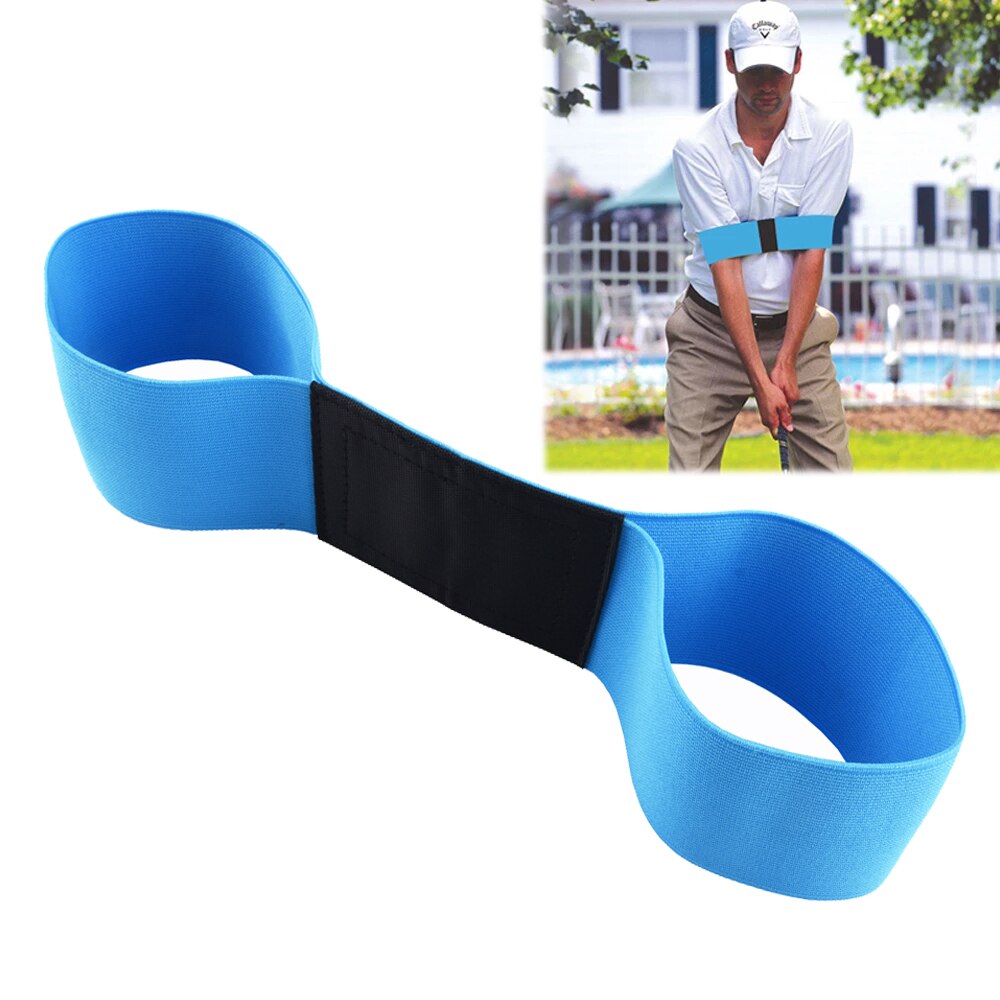 Golf Swing Training Aids Elbow Brace Arc Corrector Swing Training Straight Practice Golf Arm Bending Alarm Wrist Band