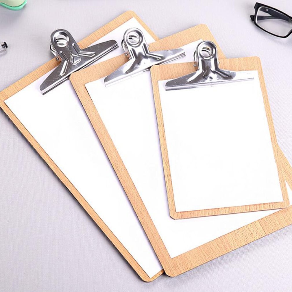 File Folder Board Clip Note Clipboard Paper Menu Organizer Memo Pads Stationery Simple Note Pad Clip School Supplies
