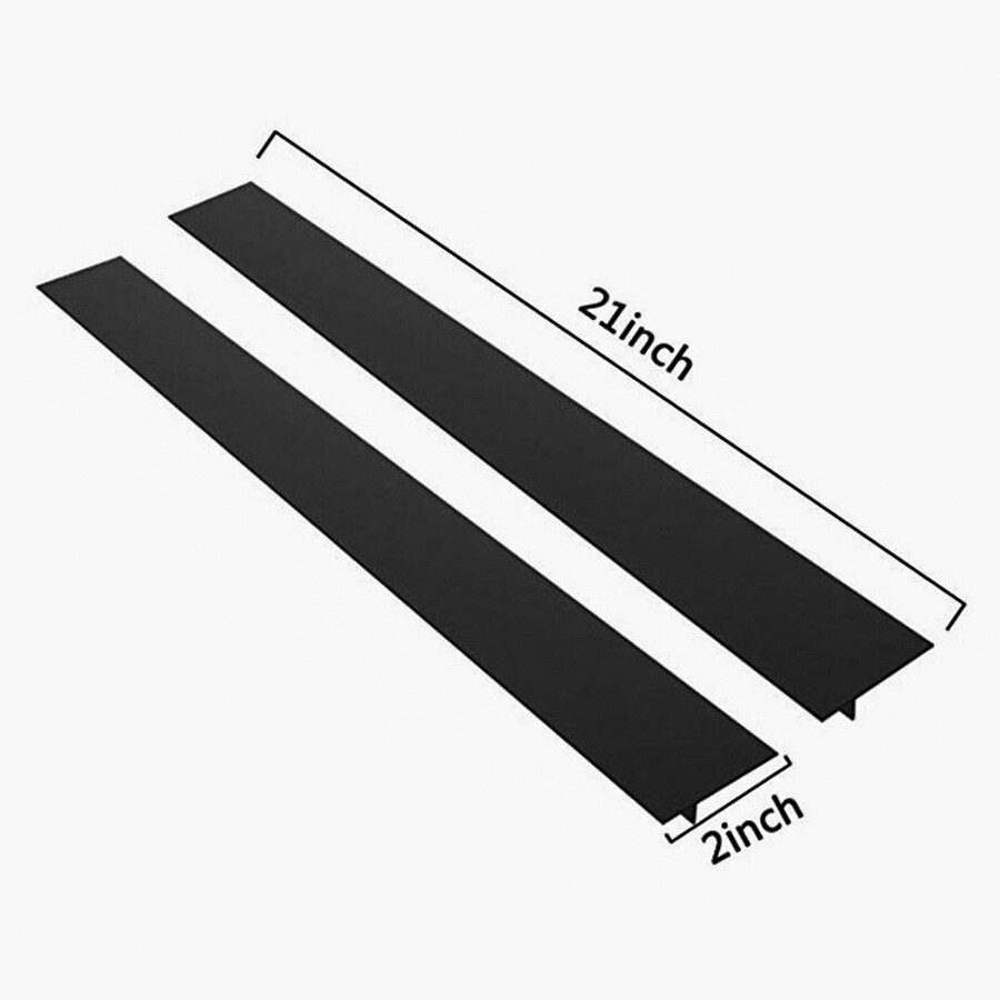 Kitchen Silicone Stove Counter Gap Cover Set of 2 Heat Resistant Stove Gap Fillers Oil and Grease Proof Sealing Strip Stove-top