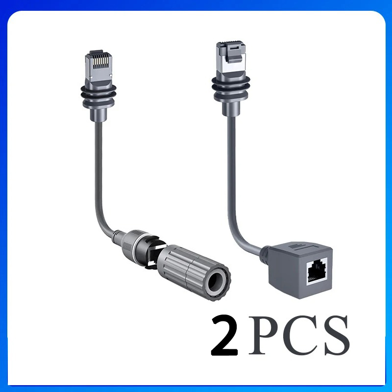 Kabel adaptera Ethernet Starlink, wodoodporny IP68, przedłużacz złącza RJ45 dla rodzaj 3/mini danie: BIAŁY / 1.2m