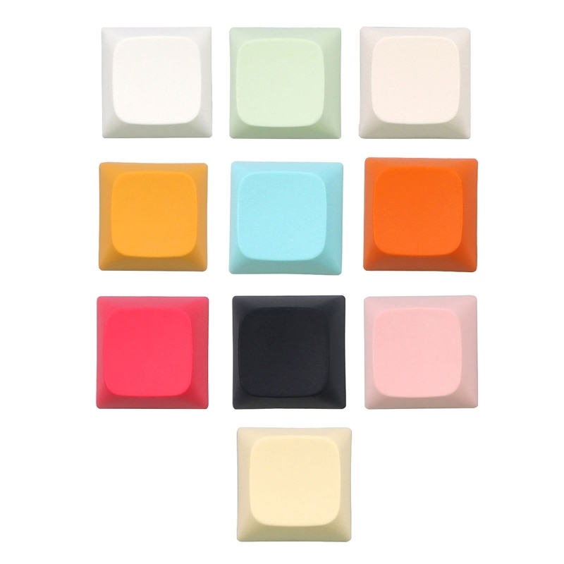 20PCs PBT Blank DIY Keycap Mechanical Keyboard Installation 1U 1X XDA Profile No Print Keycap Set for MX Switches