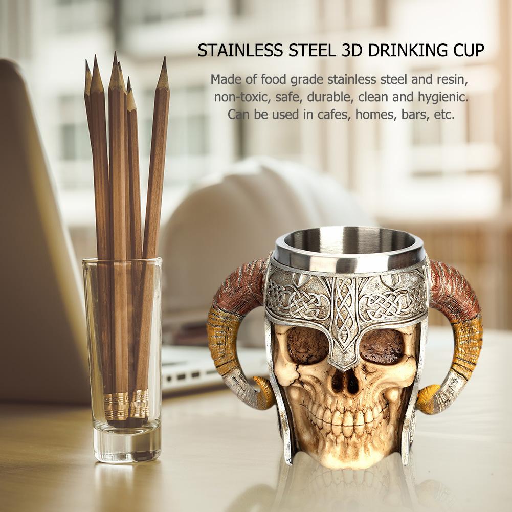 Bierkrug aus holzfass, edelstahl, kunstharz , 3der-set, kelch, spielbecher, kaffeetasse, teebecher, kneipen- und bar-dekoration, trinkgefäße