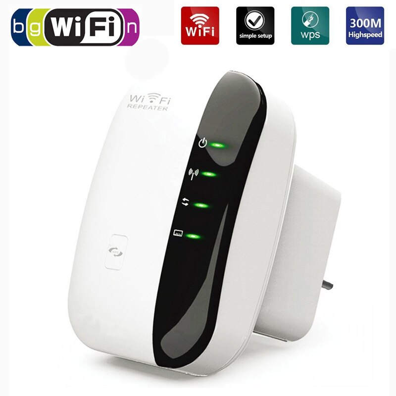 Wireless Wifi Repeater Wifi Range Extender Router Wi-Fi Signal Amplifier 300Mbps WiFi Booster 2.4G Wi Fi Ultraboost Access Point: US Plug