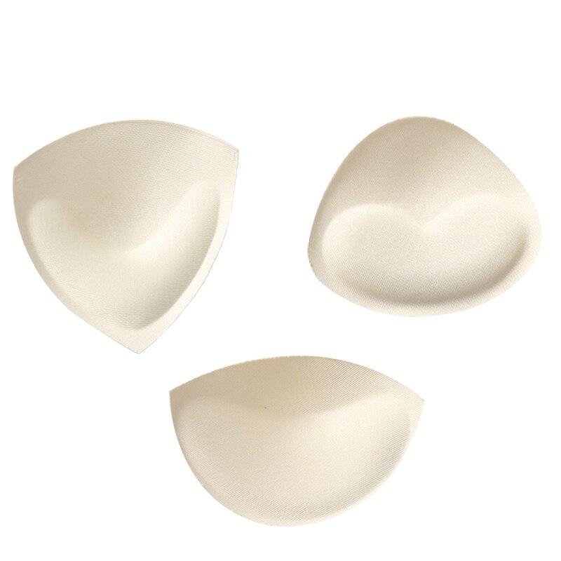 2pcs 1pair Women Intimates Accessories Sponge Swimsuit Breast Push Up Bra Padding Chest Enhancers Insert Chest Cup