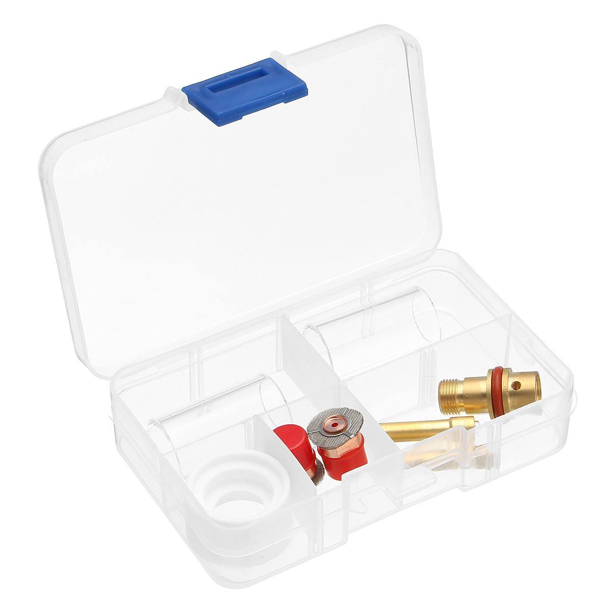 8 stk 31mm tig sveisebrenner koppesett gassbesparende klar gass linse glass kopp til wp -17/18/26 serie sveisetilbehør